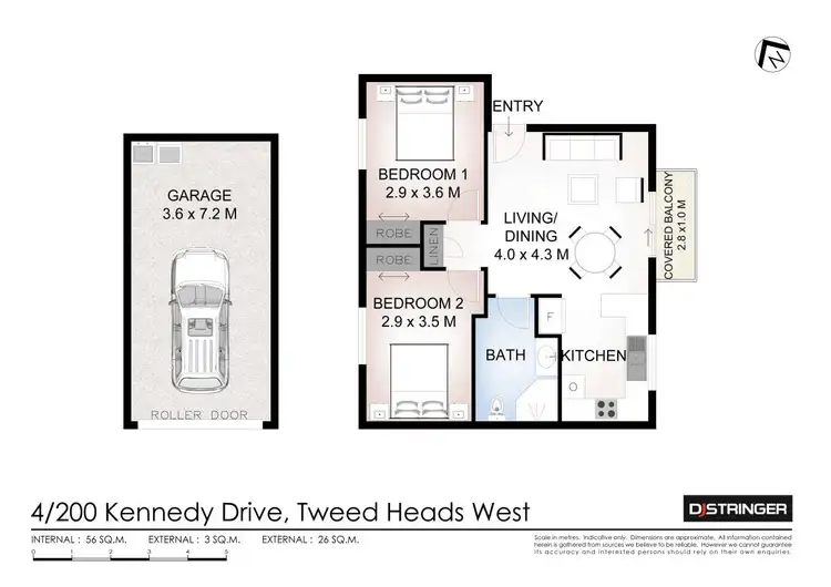 Floorplan of Homely unit listing, 4/200 Kennedy Drive, Tweed Heads West NSW 2485