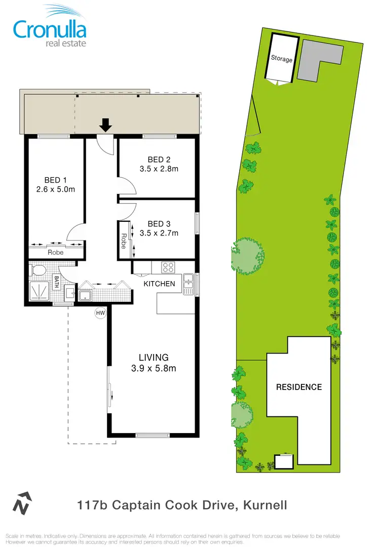 Floorplan of Homely house listing, 117B Captain Cook Drive, Kurnell NSW 2231