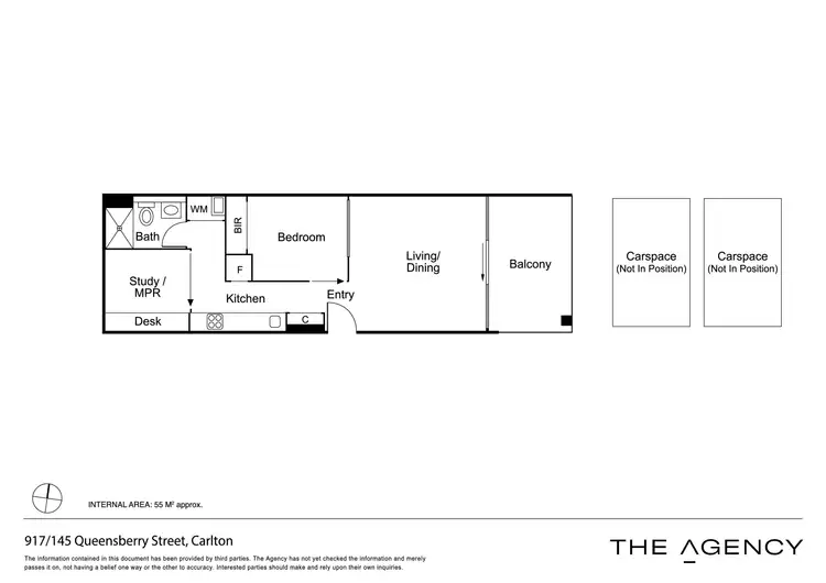 Floorplan of Homely apartment listing, 917/145 Queensberry Street, Carlton VIC 3053