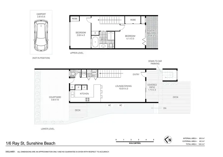 Floorplan of Homely unit listing, 1/6 Ray Street, Sunshine Beach QLD 4567
