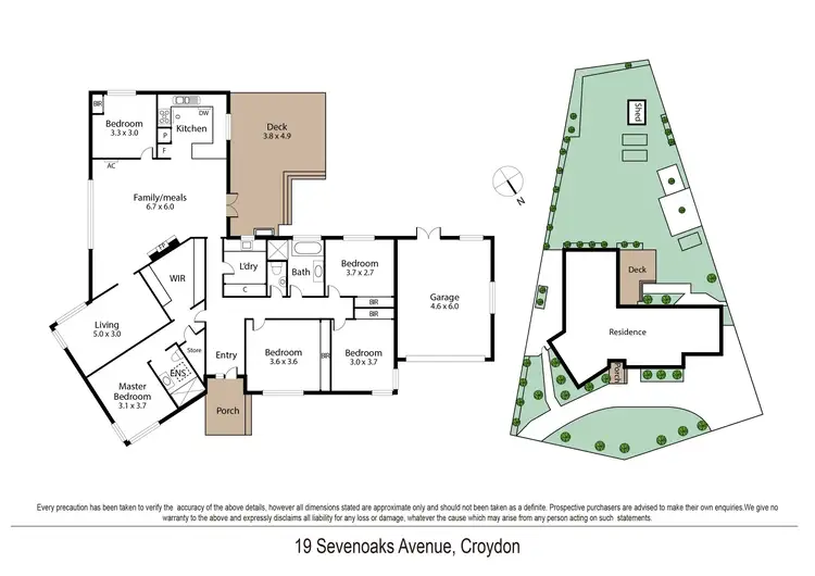 Floorplan of Homely house listing, 19 Sevenoaks Avenue, Croydon VIC 3136
