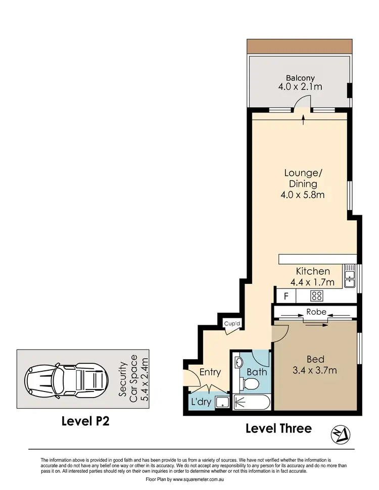 Floorplan of Homely apartment listing, 29/236 Pacific Highway, Crows Nest NSW 2065