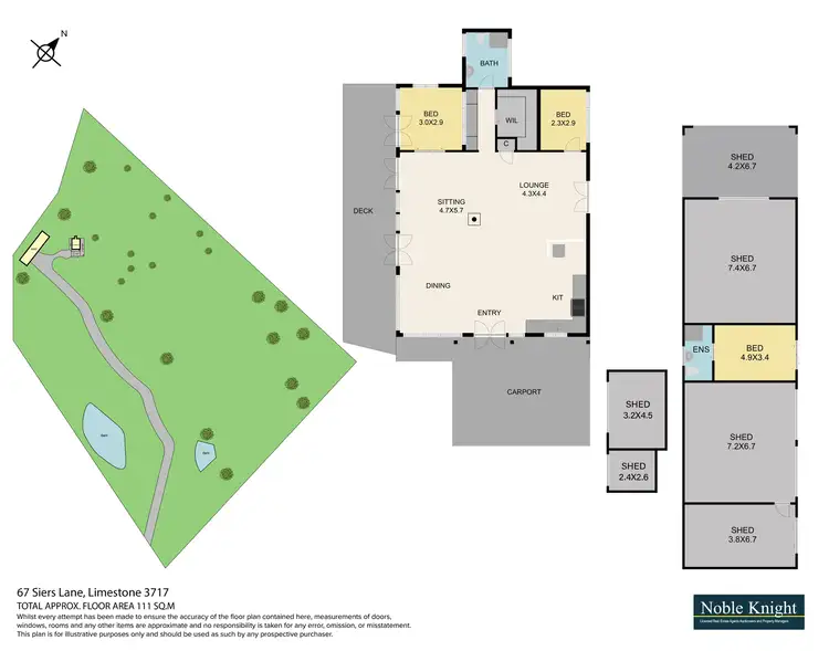 Floorplan of Homely rural property listing, 67 Siers Lane, Limestone VIC 3717