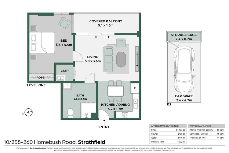 Floorplan of Homely apartment listing, 10/258-260 Homebush Road, Strathfield NSW 2135