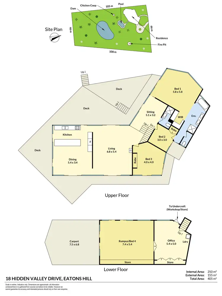 Floorplan of Homely house listing, 18 Hidden Valley Drive, Eatons Hill QLD 4037