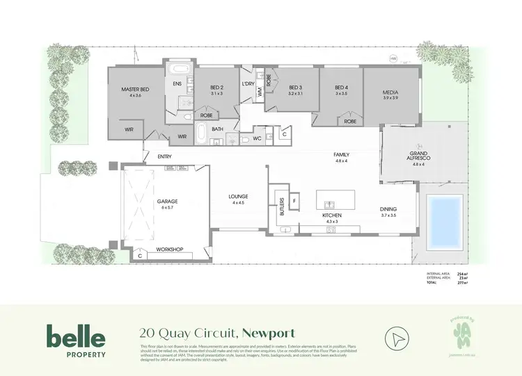 Floorplan of Homely house listing, 20 Quay Circuit, Newport QLD 4020