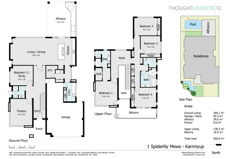 Floorplan of Homely house listing, 1 Spiderlily Mews, Karrinyup WA 6018
