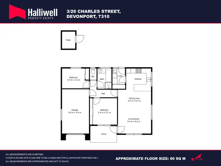 Floorplan of Homely unit listing, 3/26 Charles Street, Devonport TAS 7310