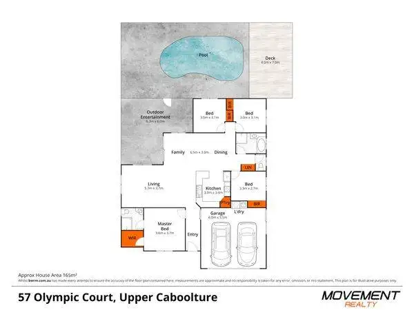 Floorplan of Homely house listing, 57 Olympic Court, Upper Caboolture QLD 4510