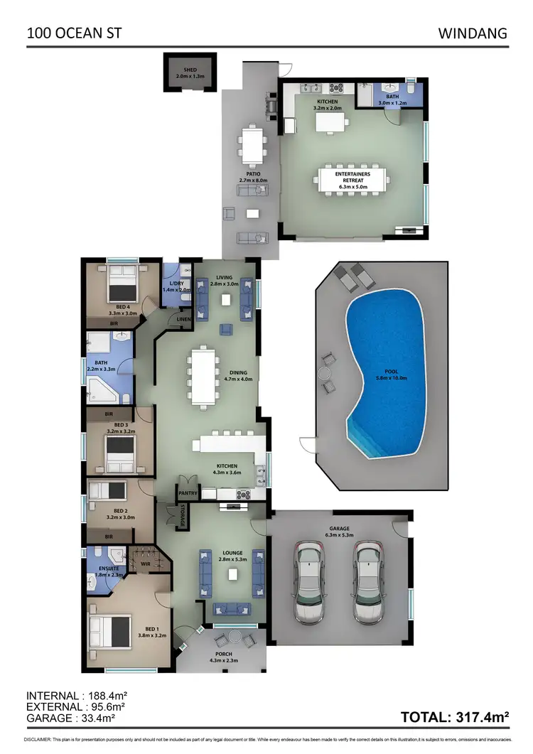 Floorplan of Homely house listing, 100 Ocean Street, Windang NSW 2528