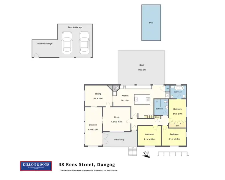 Floorplan of Homely house listing, 48 Rens Street, Dungog NSW 2420