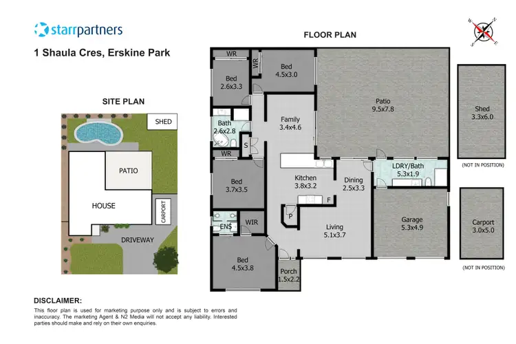 Floorplan of Homely house listing, 1 Shaula Crescent, Erskine Park NSW 2759