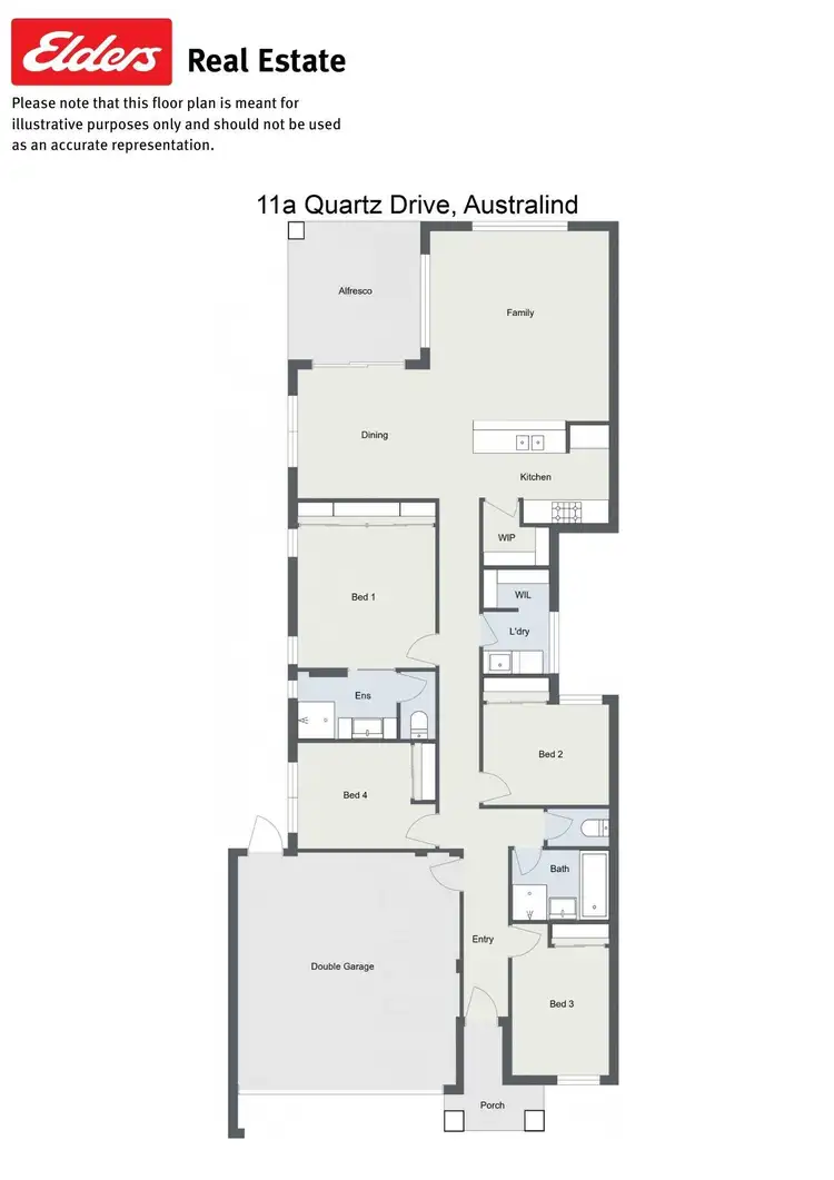 Floorplan of Homely house listing, 11A Quartz Drive, Australind WA 6233