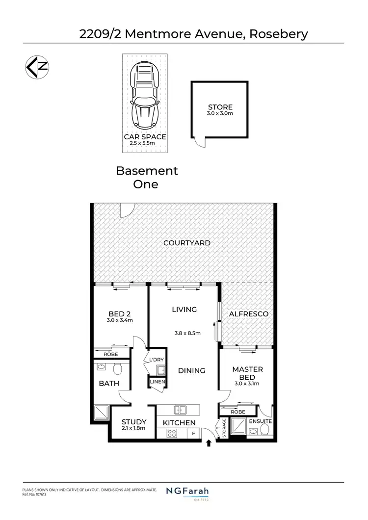 Floorplan of Homely apartment listing, 2209/2 Mentmore Avenue, Rosebery NSW 2018