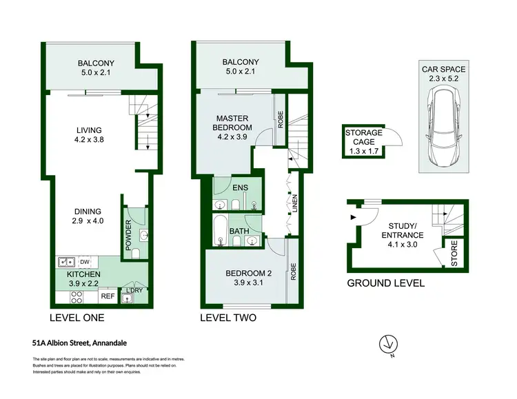 Floorplan of Homely townhouse listing, 51a Albion Street, Annandale NSW 2038