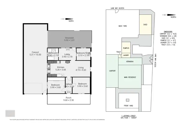 Floorplan of Homely house listing, 1 Jeffries Street, Whyalla Playford SA 5600