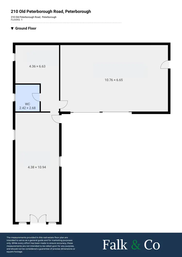 Floorplan of Homely rural property listing, 210 Old Peterborough Road, Peterborough VIC 3270