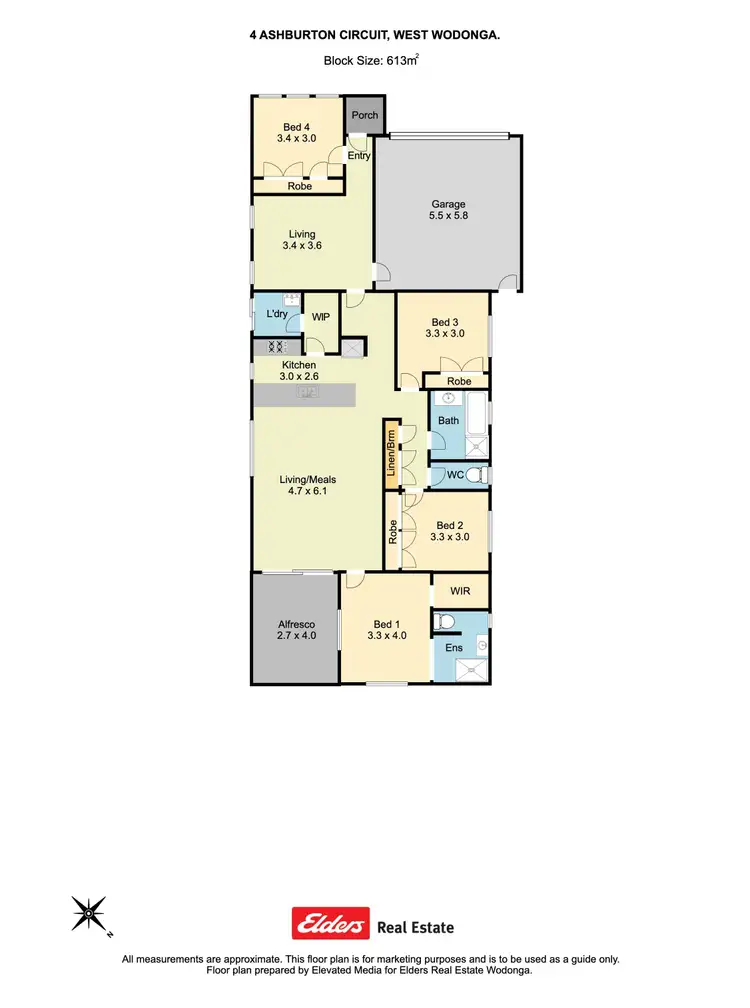 Floorplan of Homely house listing, 4 Ashburton Circuit, Wodonga VIC 3690