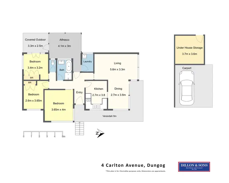 Floorplan of Homely house listing, 4 Carlton Avenue, Dungog NSW 2420