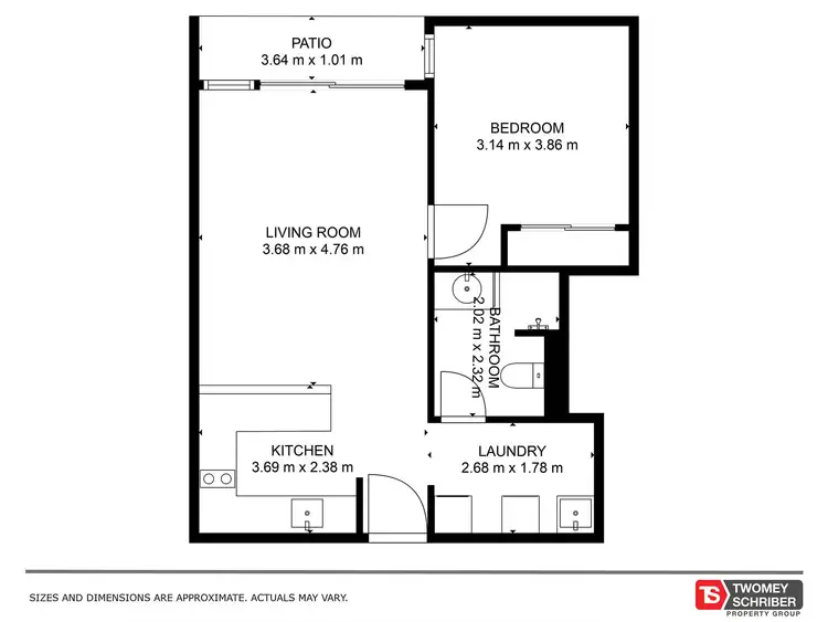 Floorplan of Homely unit listing, 309/175 Lake Street, Cairns City QLD 4870