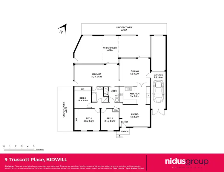 Floorplan of Homely house listing, 9 Truscott Place, Bidwill NSW 2770
