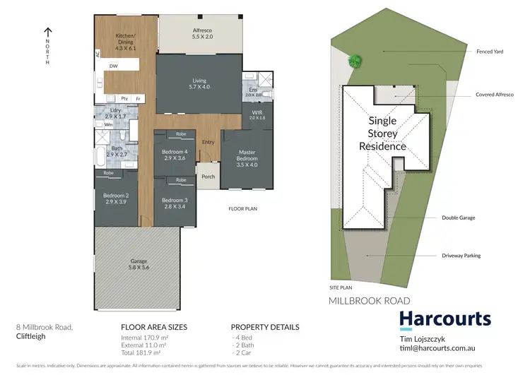 Floorplan of Homely house listing, 8 Millbrook Road, Cliftleigh NSW 2321