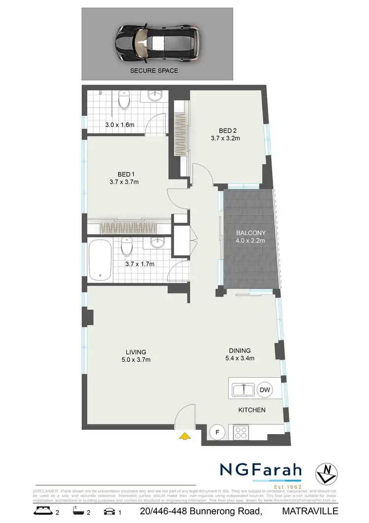 Floorplan of Homely apartment listing, 20/446-448 Bunnerong Road, Matraville NSW 2036