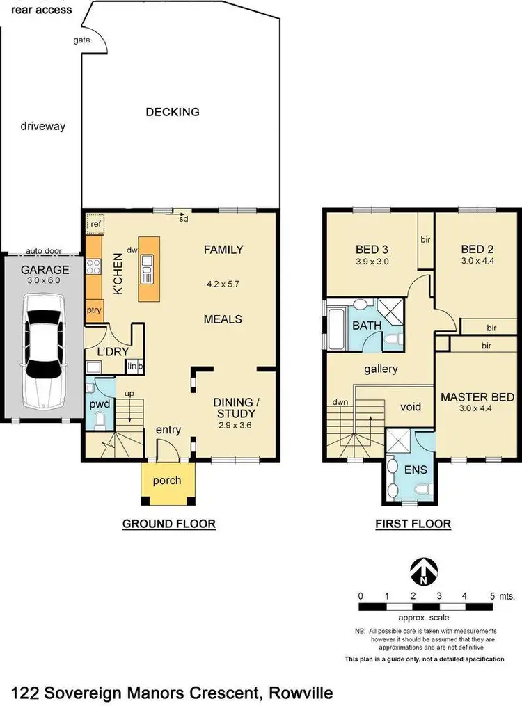 Floorplan of Homely townhouse listing, 122 Sovereign Manors Crescent, Rowville VIC 3178