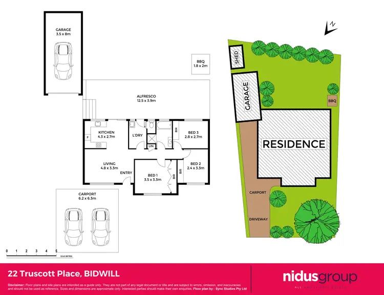 Floorplan of Homely house listing, 22 Truscott Place, Bidwill NSW 2770
