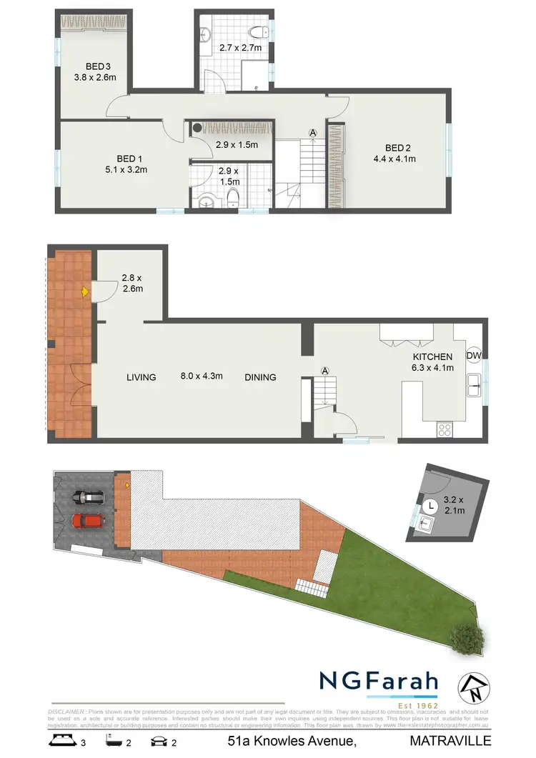 Floorplan of Homely semi-detached listing, 51a Knowles Avenue, Matraville NSW 2036