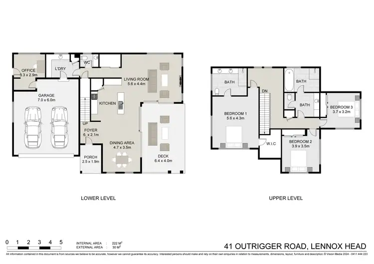 Floorplan of Homely semi-detached listing, 41 Outrigger Road, Lennox Head NSW 2478
