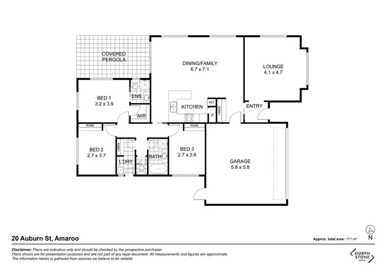 Floorplan of Homely house listing, 20 Auburn Street, Amaroo ACT 2914