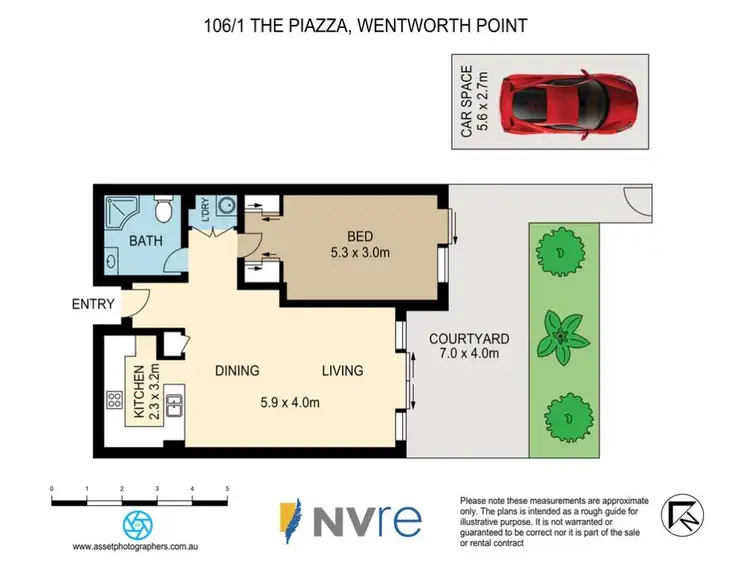 Floorplan of Homely apartment listing, 106/1 The Piazza, Wentworth Point NSW 2127