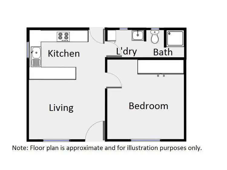 Floorplan of Homely block of units listing, 5-7 Cameron Avenue, Mildura VIC 3500