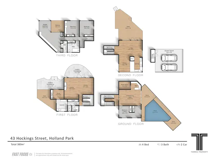 Floorplan of Homely house listing, 43 Hockings Street, Holland Park West QLD 4121