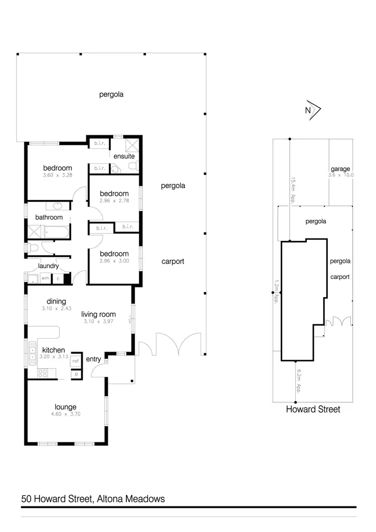 Floorplan of Homely house listing, 50 Howard Street, Altona Meadows VIC 3028