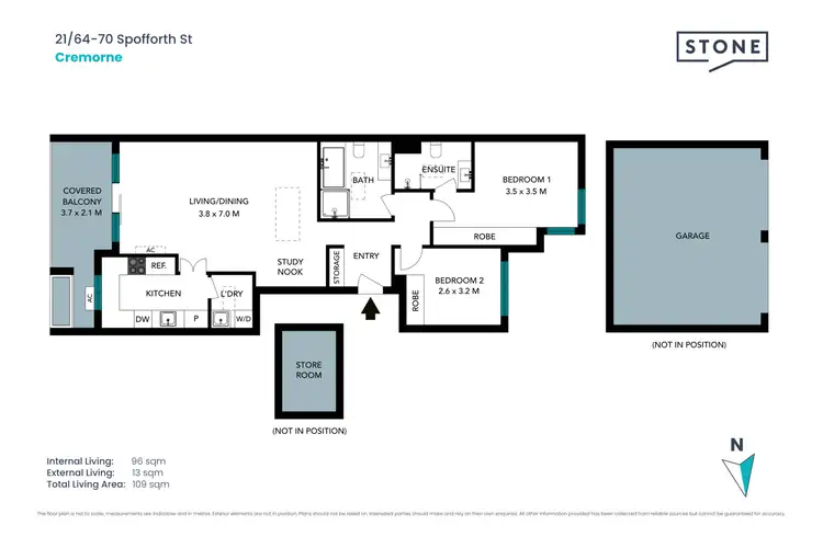 Floorplan of Homely apartment listing, 21/64-70 Spofforth Street, Cremorne NSW 2090