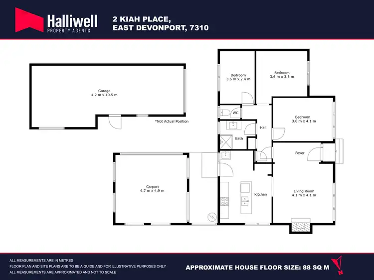Floorplan of Homely house listing, 2 Kiah Place, East Devonport TAS 7310