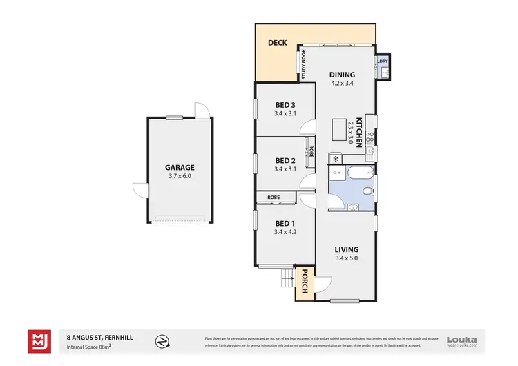 Floorplan of Homely house listing, 8 Angus Street, Fernhill NSW 2519