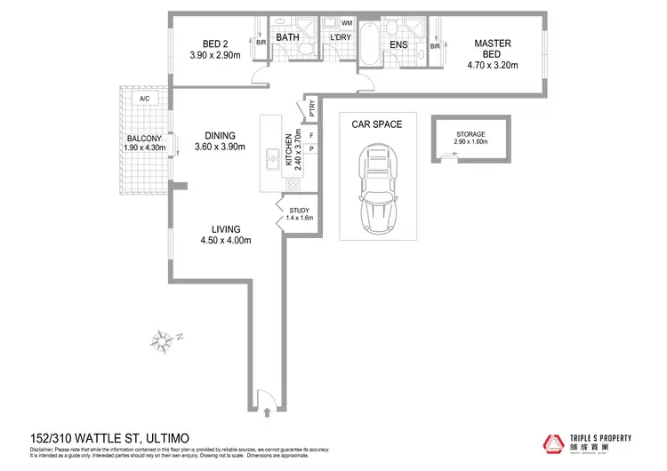Floorplan of Homely apartment listing, 152/310 Wattle Street, Ultimo NSW 2007