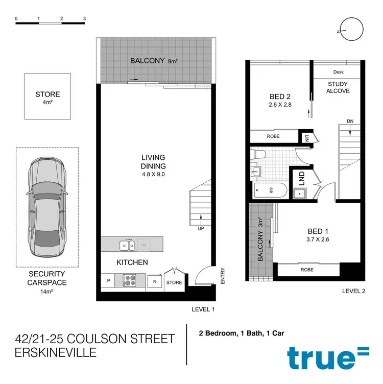 Floorplan of Homely apartment listing, 42/21-25 Coulson Street, Erskineville NSW 2043