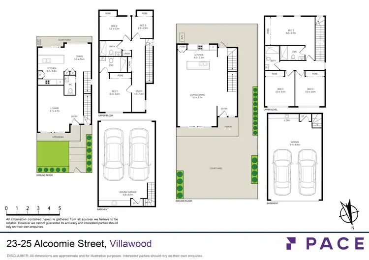 Floorplan of Homely townhouse listing, 1/23-25 Alcoomie Street, Villawood NSW 2163
