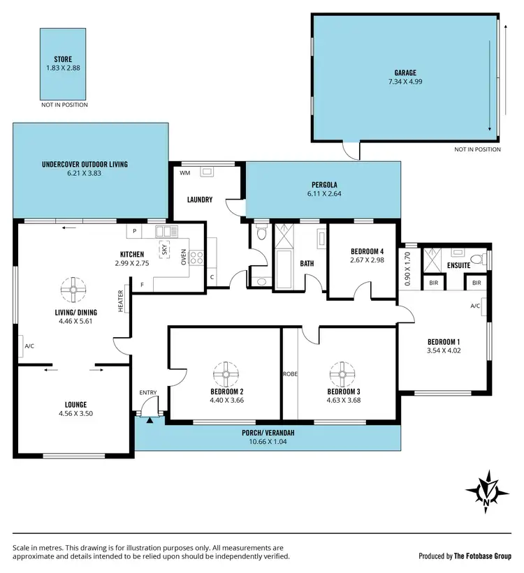 Floorplan of Homely house listing, 24 Laffers Crescent, Reynella SA 5161