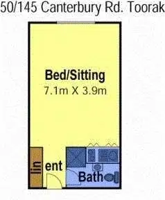 Floorplan of Homely apartment listing, 50/145 Canterbury Road, Toorak VIC 3142
