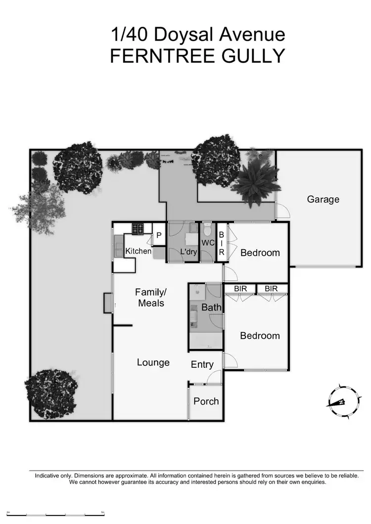Floorplan of Homely unit listing, 1/40 Doysal Avenue, Ferntree Gully VIC 3156