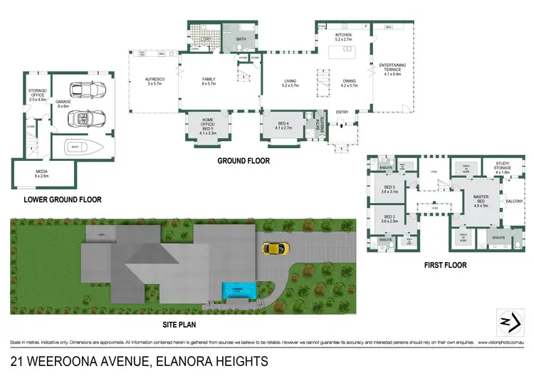 Floorplan of Homely house listing, 21 Weeroona Avenue, Elanora Heights NSW 2101
