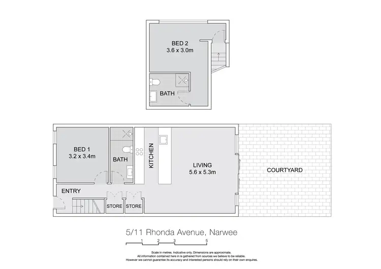 Floorplan of Homely townhouse listing, 5/11 Rhonda Avenue, Narwee NSW 2209