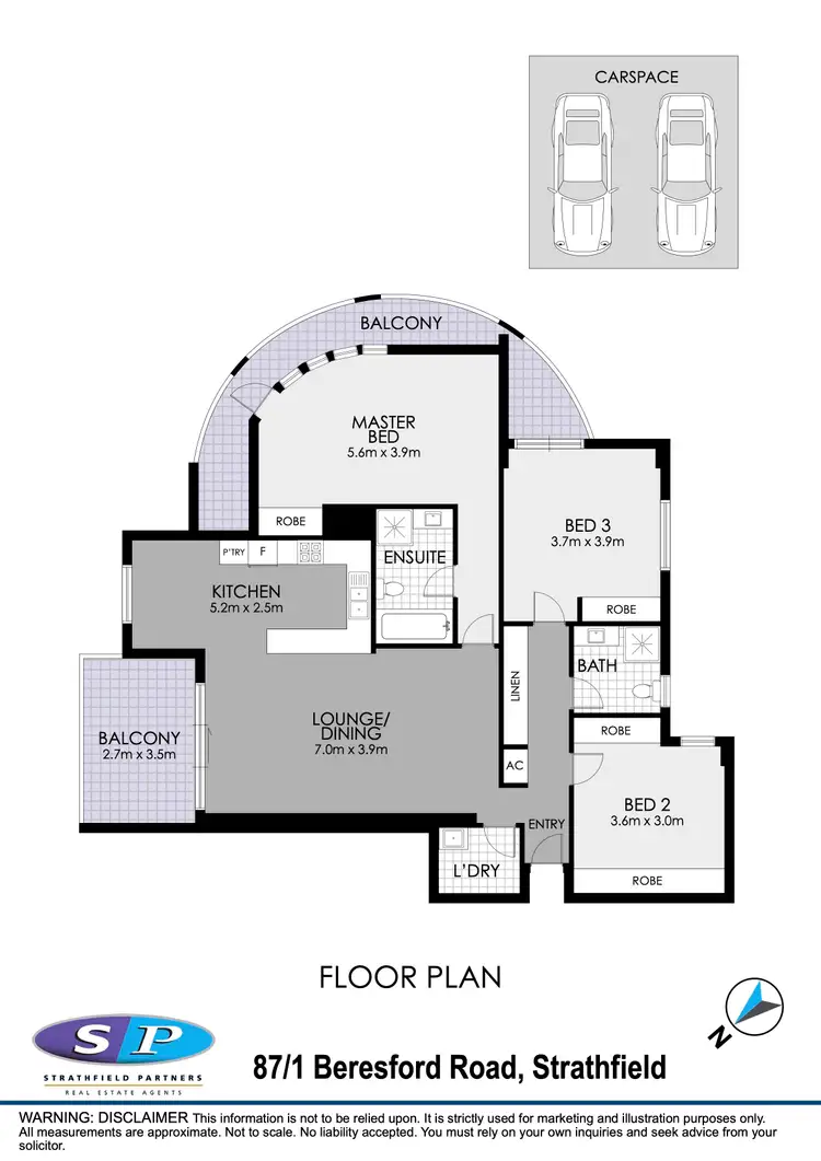 Floorplan of Homely apartment listing, 87/1-3 Beresford Road, Strathfield NSW 2135