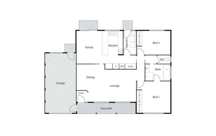 Floorplan of Homely townhouse listing, 9/2 Adkinson Close, Isaacs ACT 2607
