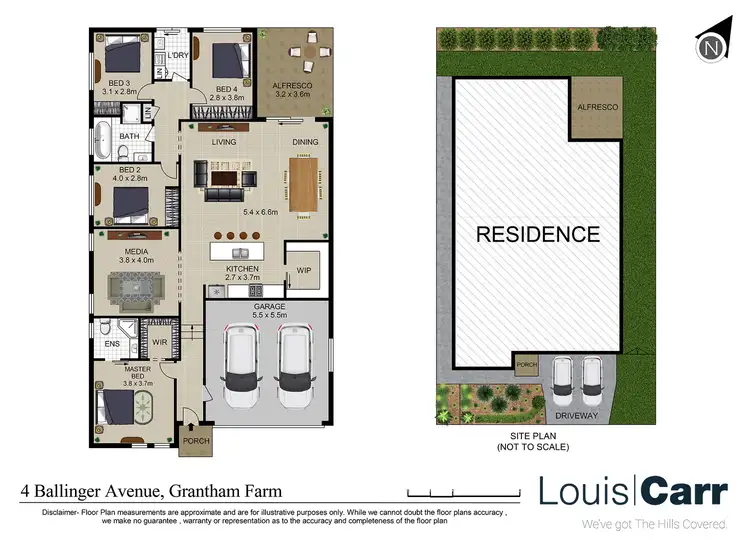 Floorplan of Homely house listing, 4 Ballinger Avenue, Grantham Farm NSW 2765